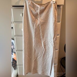 wild fable Beige Gingham Maxi Skirt